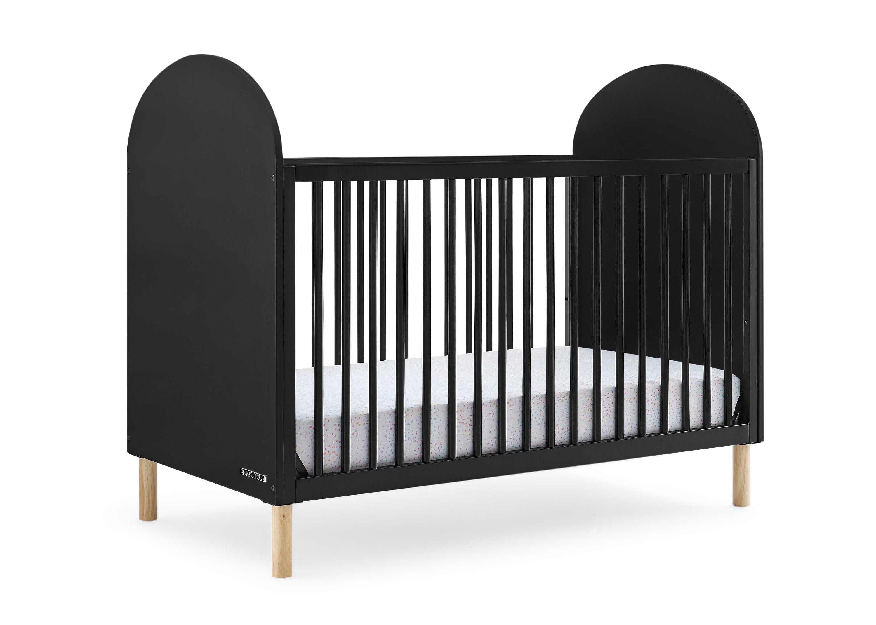 Reese 4-in-1 Convertible Baby Crib - Toddler Bed, Daybed & Full-Size Bed | Safe & Stylish Nursery Furniture for Newborns to Teens | Perfect for Small Spaces & Growing Families