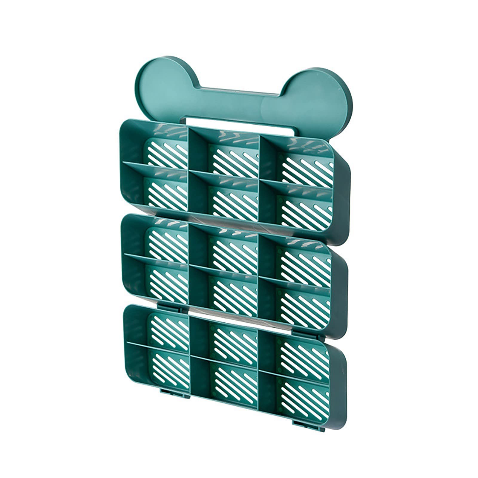 Flsofot Wall-Mounted Underwear & Sock Organizer - Multifunctional Closet Storage Box with Separators for Bras, Socks & Accessories | Space-Saving Home Organization Solution for Bedroom & Bathroom