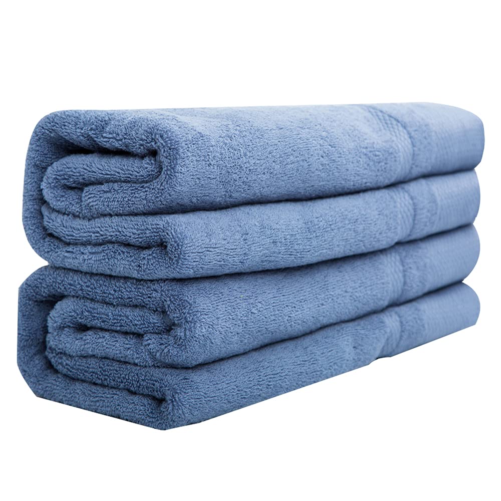 Premium 100% Cotton Bath Towels Set of 2 - Ultra Soft, Highly Absorbent & Quick Dry - 27.5