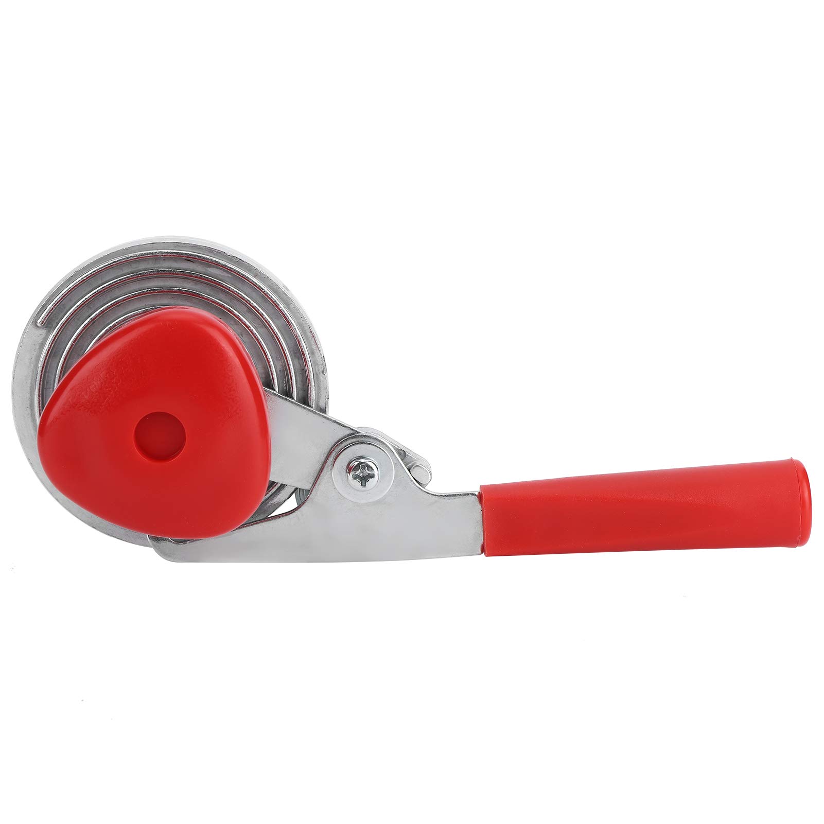 Premium Manual Can Sealer - Durable Silver & Red Seaming Machine for Home Canning | Portable Kitchen Tool for Jams, Pickles, and Food Preservation