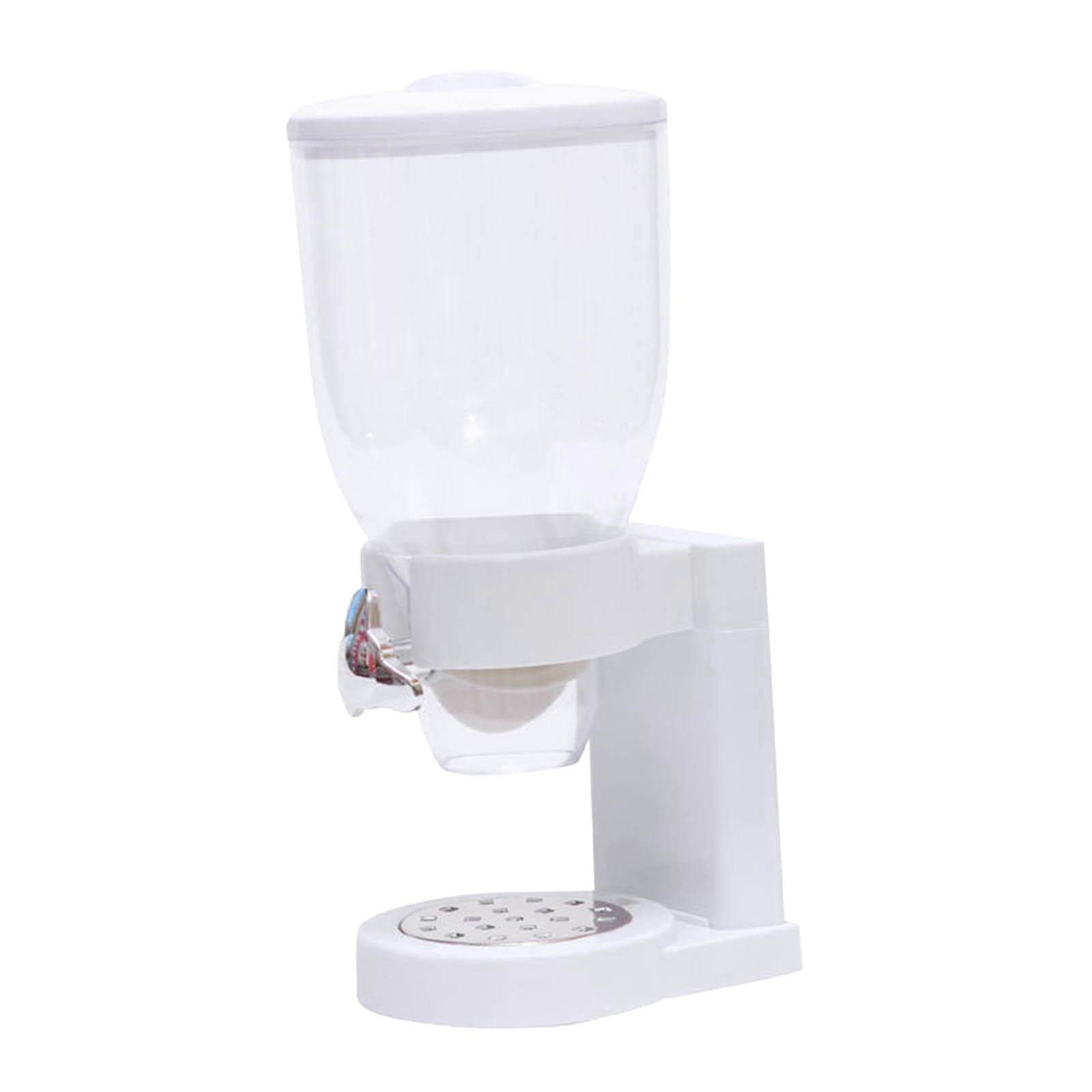 Fenteer Airtight Cereal Dispenser - 2.5L Dry Food Storage Container for Kitchen & Pantry - Perfect for Cereal, Rice, Pasta, Flour & Pet Food - BPA-Free Plastic with Easy-Pour Spout (White)