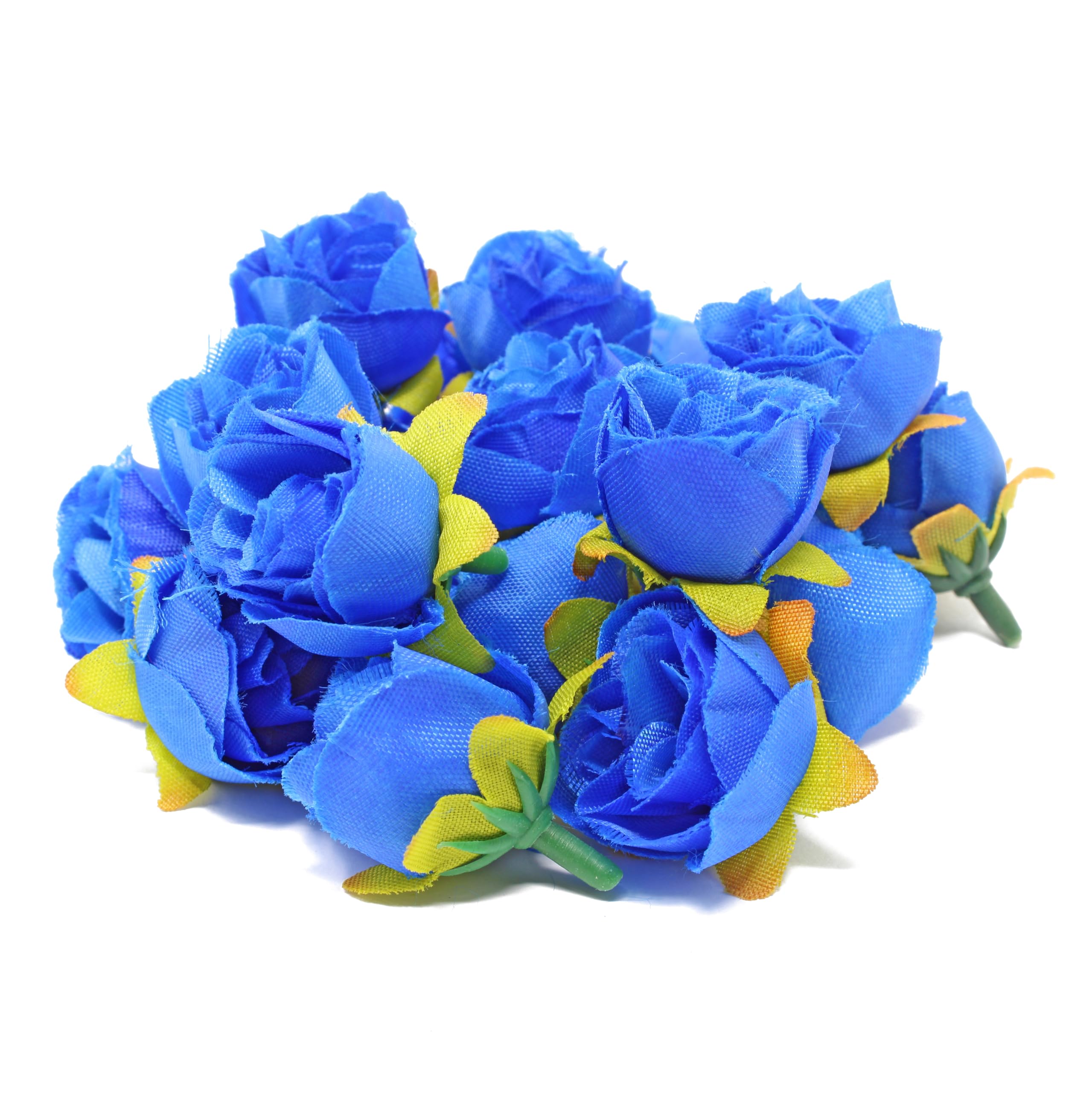 Royal Blue Silk Rose Buds - Pack of 50 Artificial Flowers for Home Decor, Wedding Centerpieces, DIY Crafts, and Floral Arrangements