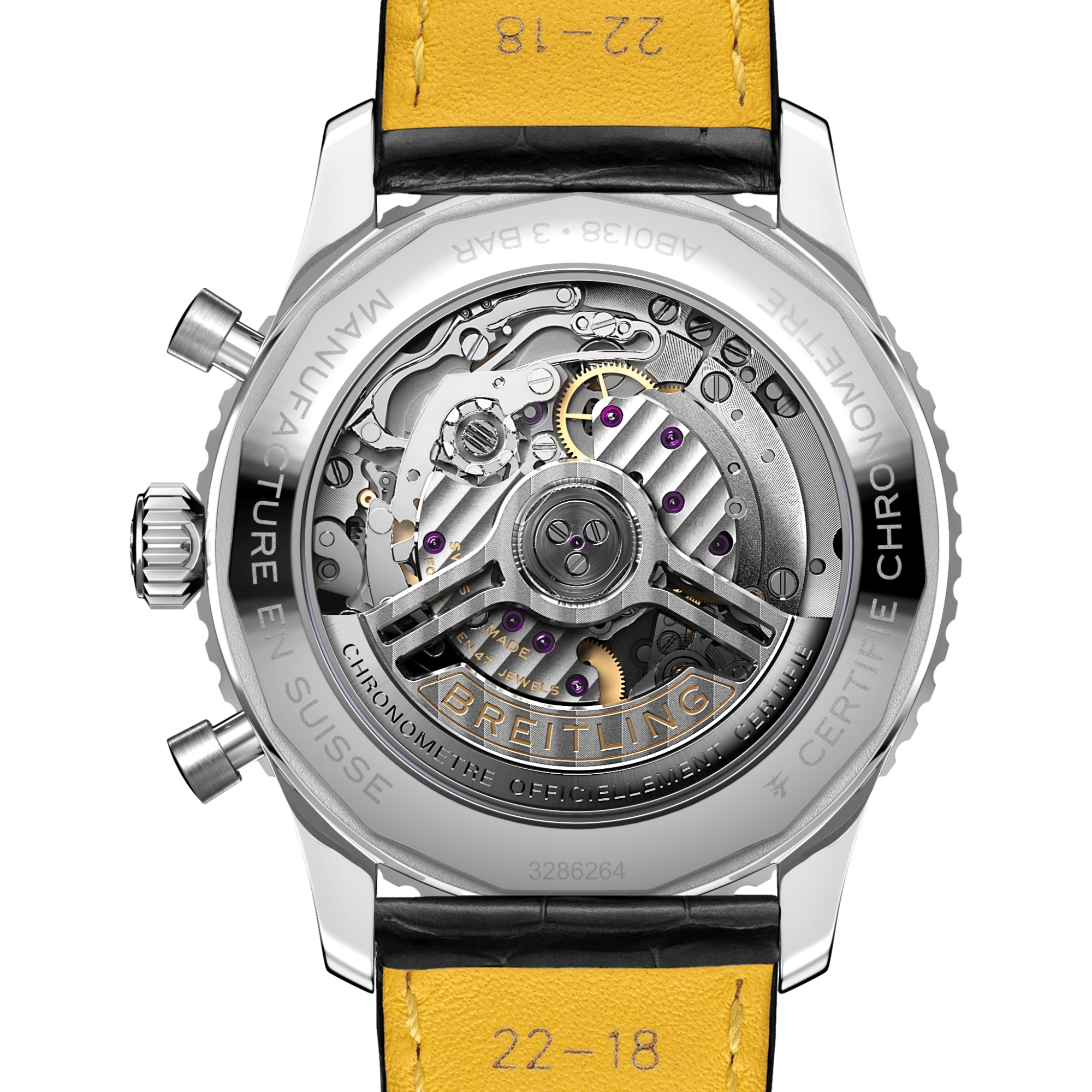 Breitling Navitimer B01 Chronograph 43mm Silver Dial Men's Watch with Leather Strap - Luxury Pilot Watch for Aviation & Business Professionals
