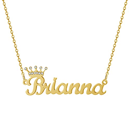 G-Name Necklace with Crown