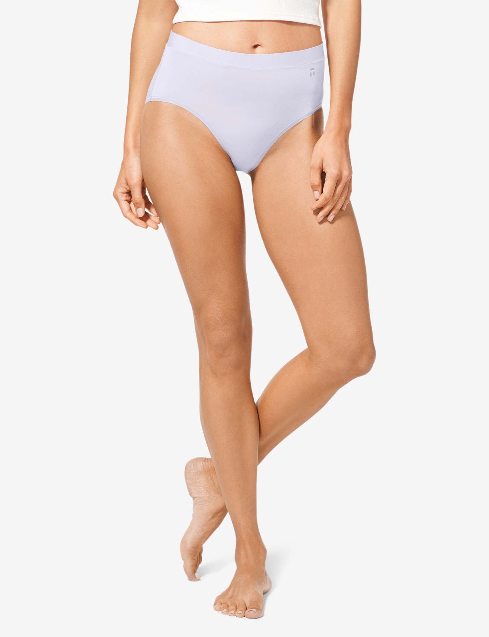 Women's Cool Cotton High Rise Briefs - Soft & Breathable Underwear for Everyday Comfort | Perfect for Workouts, Yoga & Lounge Wear