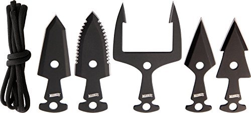 Tactical Arrowhead Set for Hunting & Survival - High-Quality Marble Finish Knife Tips for Outdoor Adventures, Camping & Bushcraft
