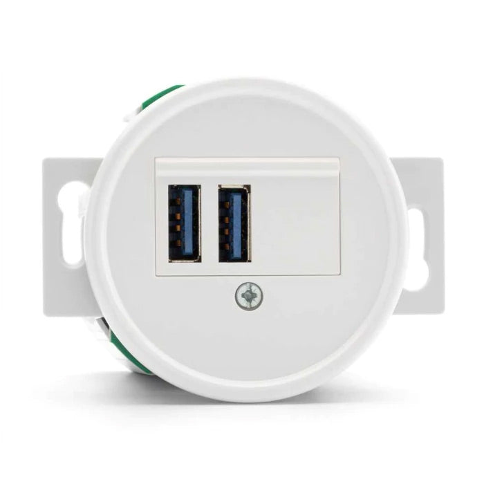 Insats USB Outlet - Duroplast Material for Home & Office Charging Stations | Fast & Safe Power Supply for Smartphones, Tablets & Laptops