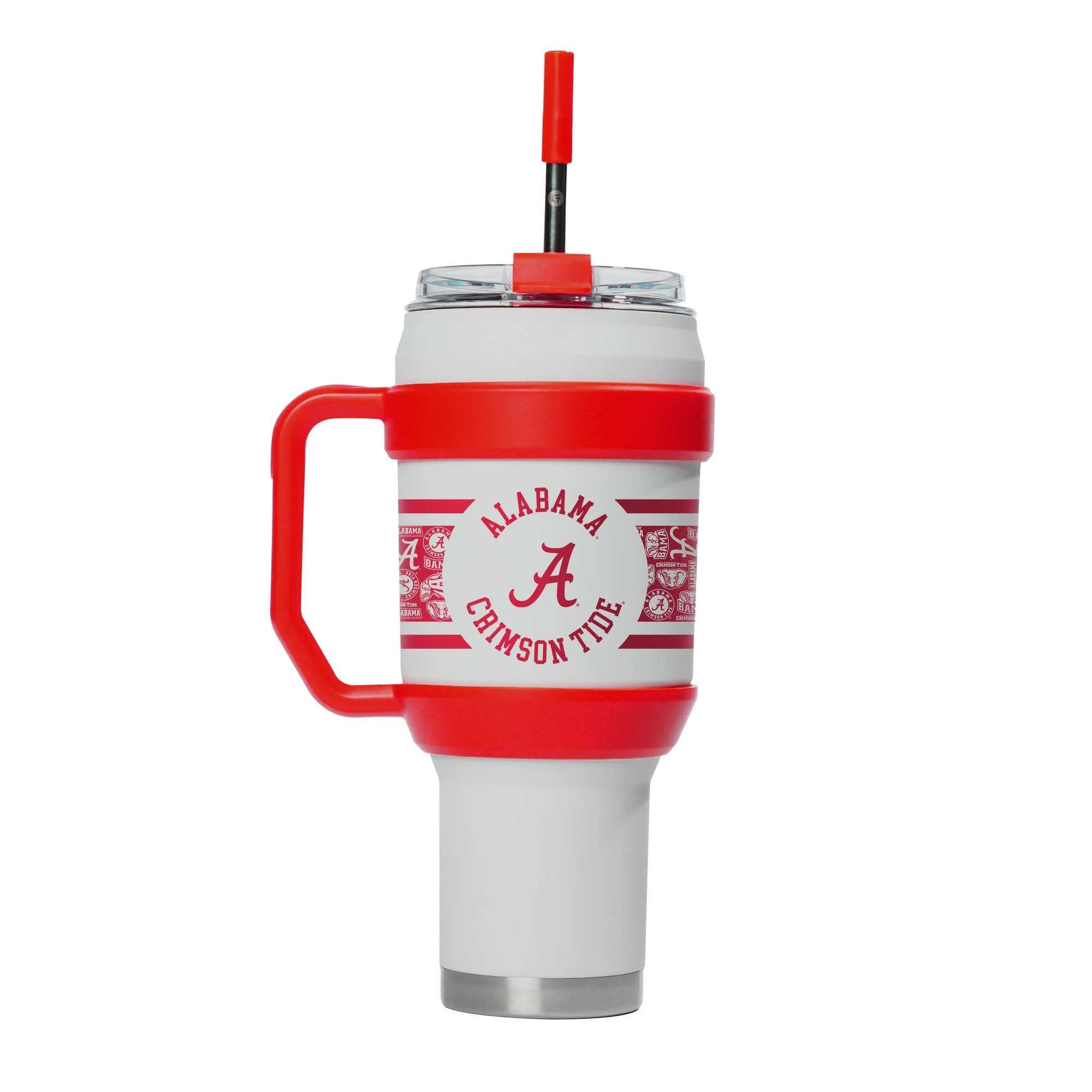 40oz Gametime Insulated Tumbler with Handle - Double Wall Vacuum Stainless Steel Water Bottle for Hot & Cold Drinks - Perfect for Gym, Hiking, Travel and Outdoor Activities