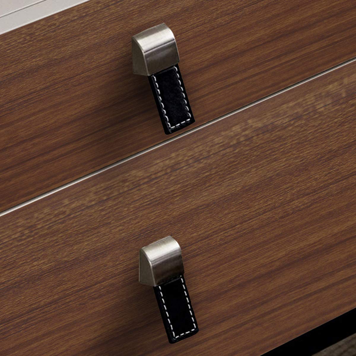 TOTIO Brown Wood Grain Contact Paper - Thick Walnut Peel & Stick Wallpaper | Waterproof Removable Adhesive Vinyl Wrap for Countertops, Tables & Walls | DIY Home Decor, Kitchen Backsplash, Furniture Makeover
