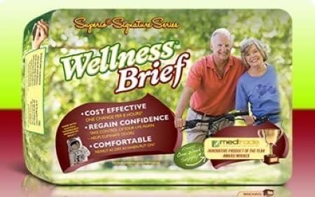 Wellness Briefs Superio Series - Large Adult Diapers 36