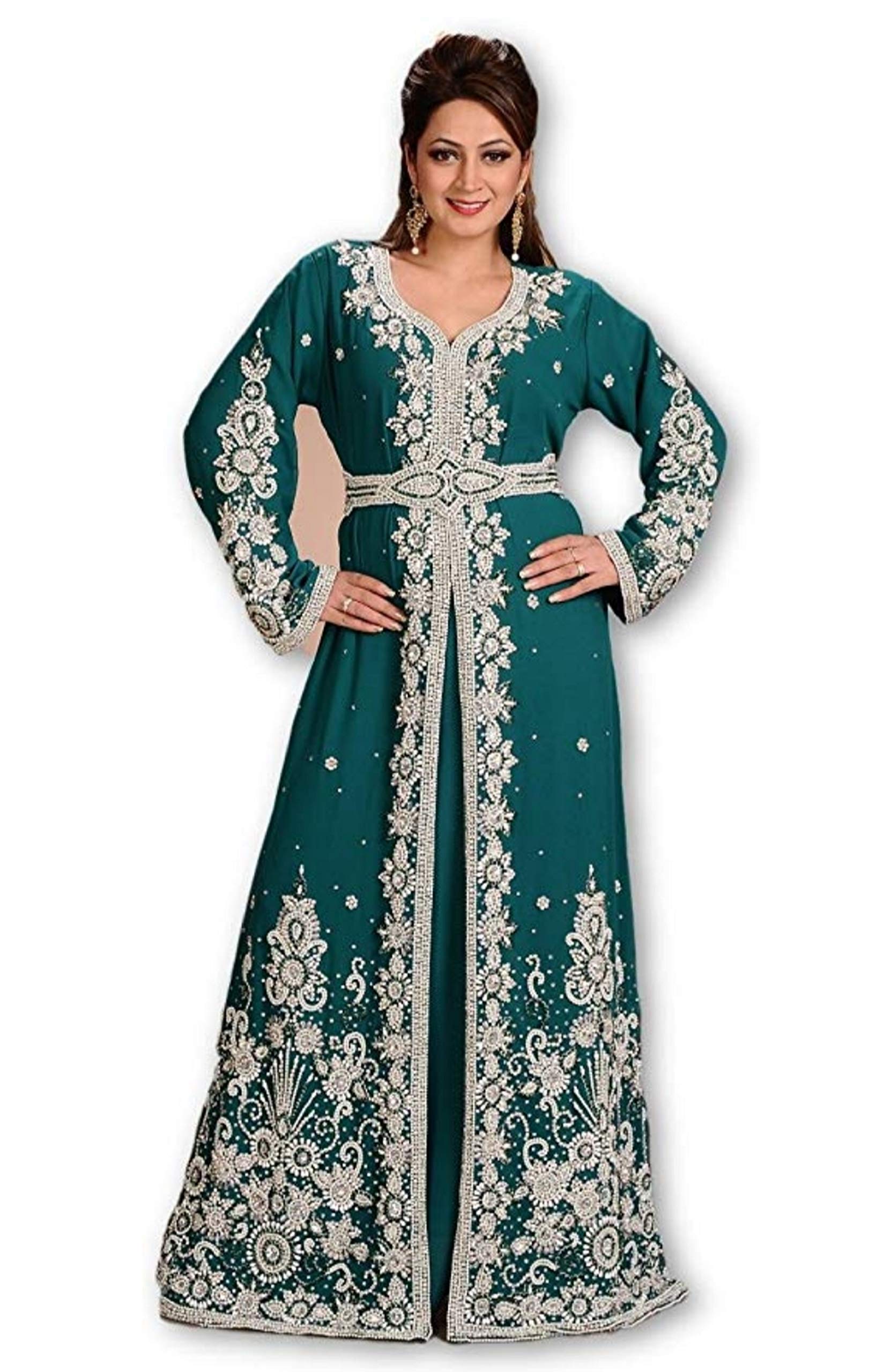 Elegant Kaftan Evening Gown - Women's Cocktail Party Dress for Special Occasions | Perfect for Weddings, Galas & Formal Events