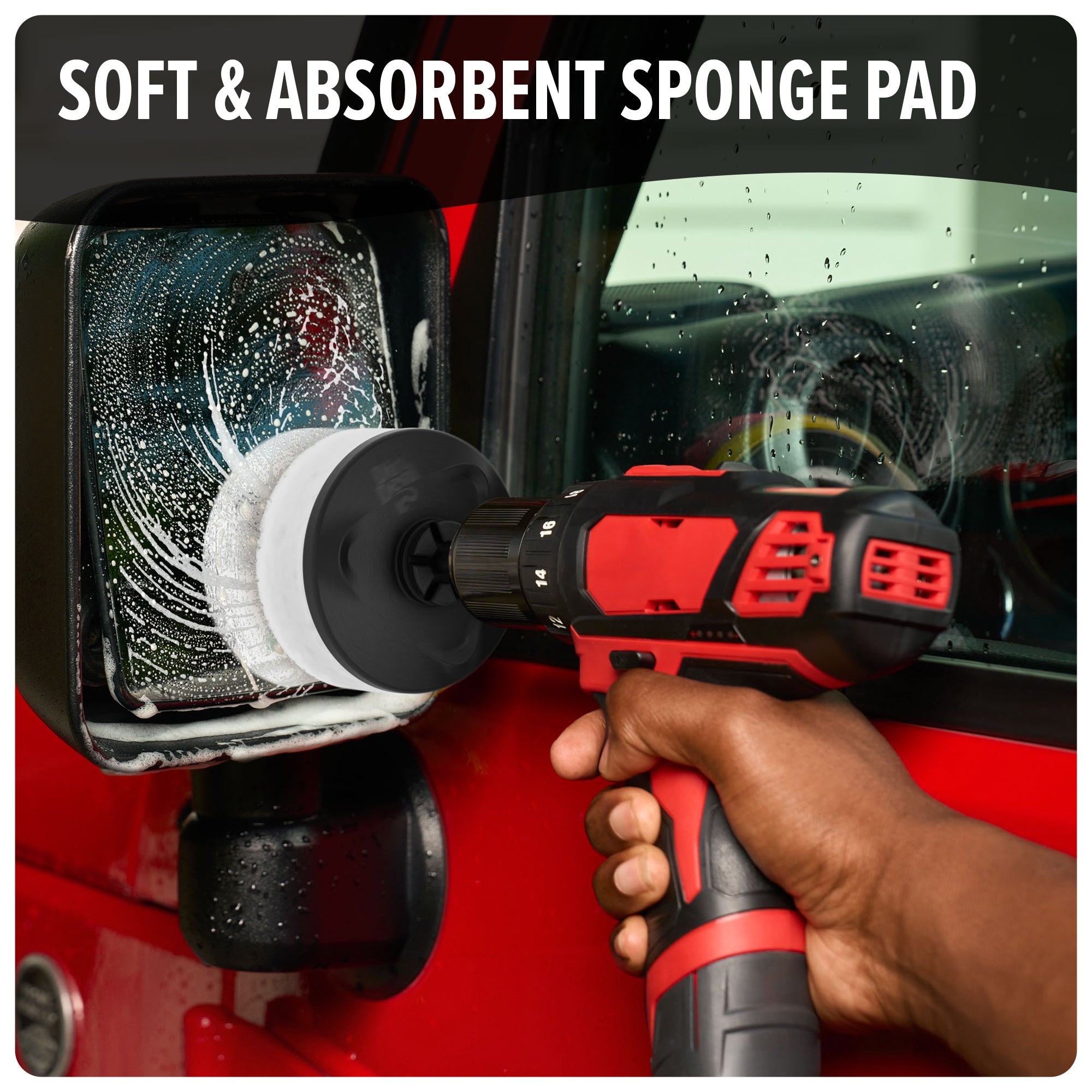 Premium Sponge Pad Set - 12 Pack Non-Scratch Cleaning Pads for Kitchen, Bathroom & Car Detailing - Reusable Scrub Pads for Dishes, Countertops & Stainless Steel