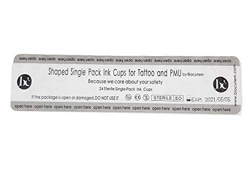 Disposable Sterile Microblading & Tattoo Ink Cups - 1/2
