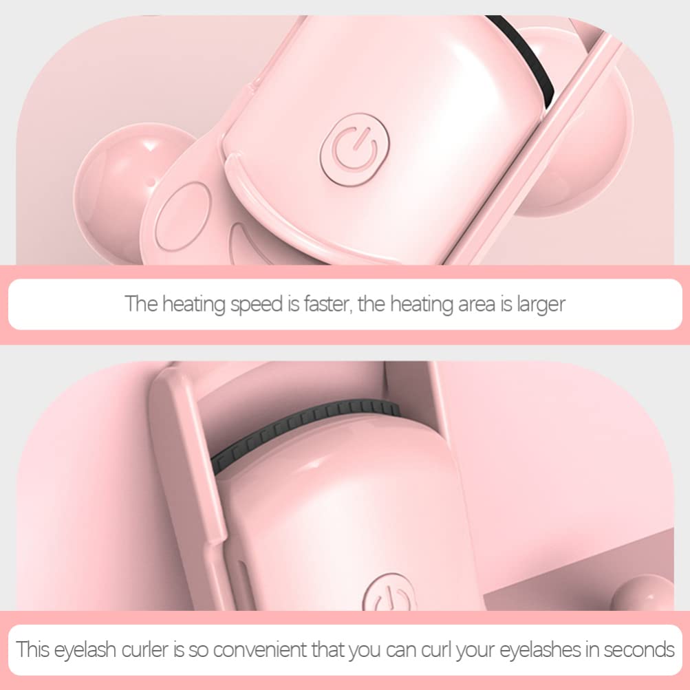 OSALADI USB Rechargeable Electric Eyelash Curler - Portable Heated Eyelash Heater & Curling Tool for Perfect Lashes | Home, Travel & Salon Use