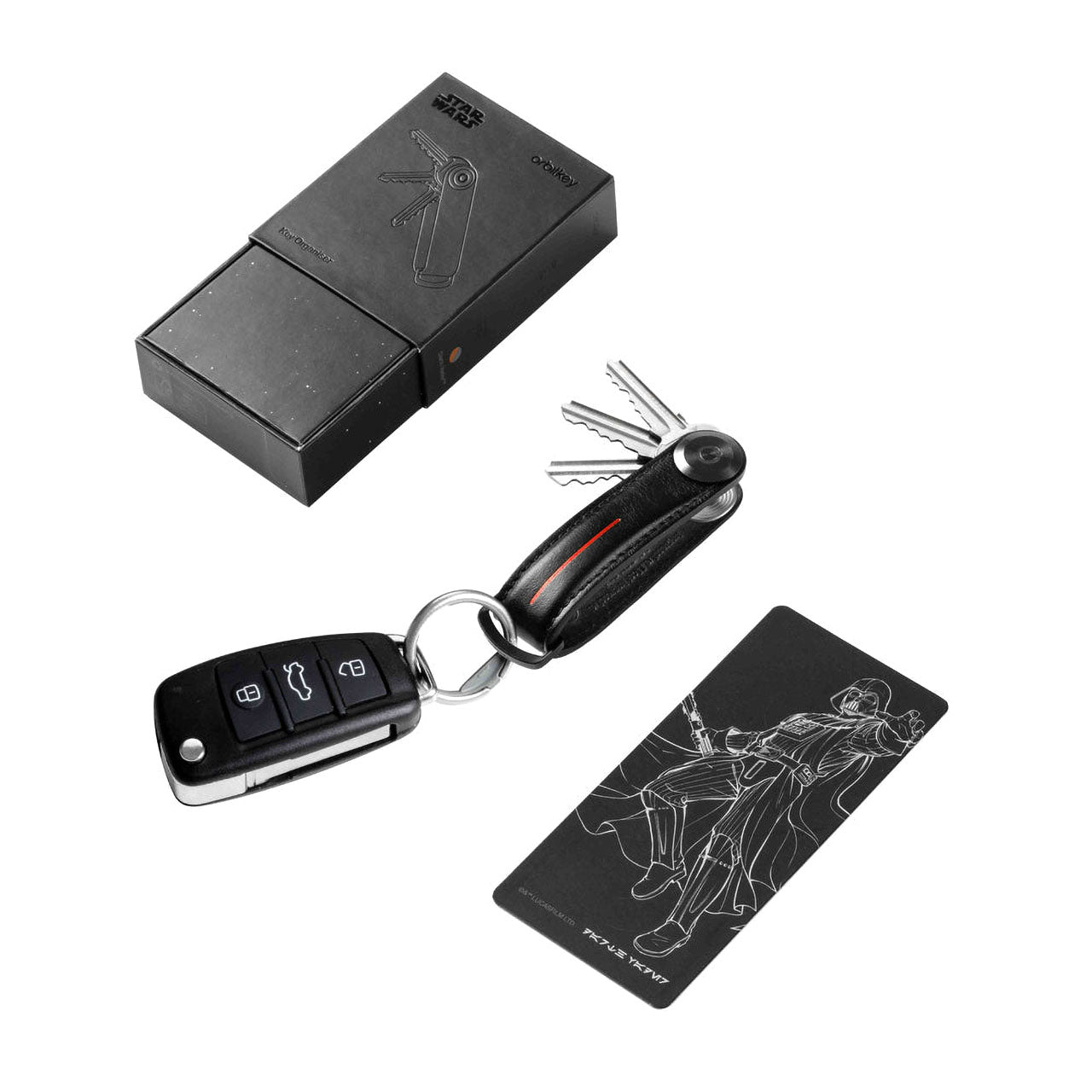 Star Wars Themed Leather Key Organizer - Durable & Stylish Key Holder for Fans - Perfect for Home, Office, and Travel Use
