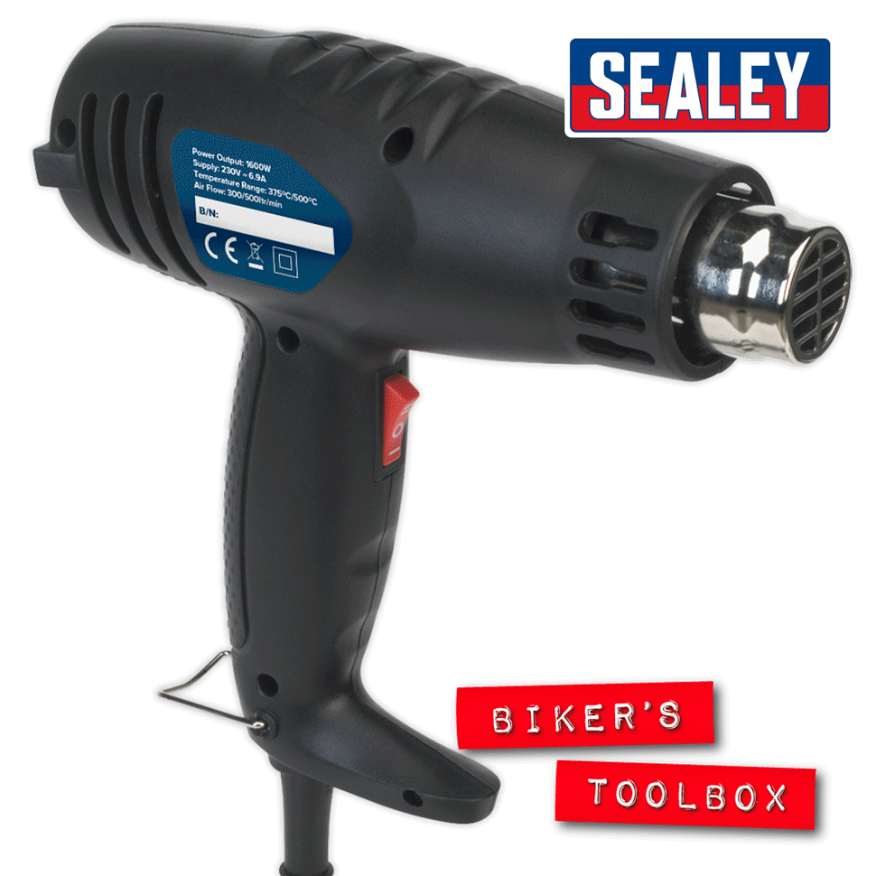 1600W Hot Air Gun with 2 Speed Settings (375°C / 500°C) - Perfect for Soldering, Shrinking Tubes, Paint Removal, and DIY Crafts