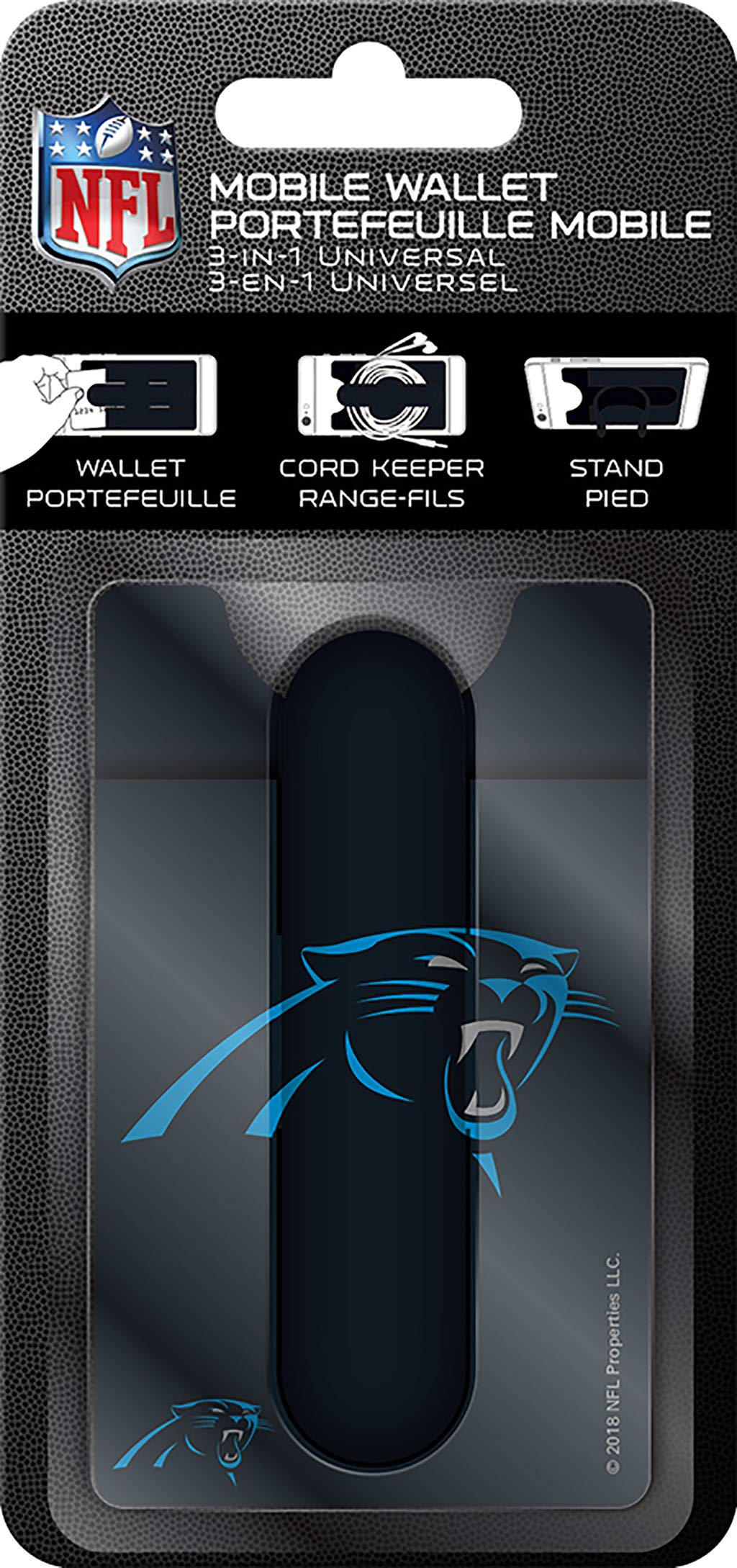 Trends International NFL Carolina Panthers Wallet - Slim & Stylish Mobile Wallet for Men & Women - Perfect for Football Games, Travel & Everyday Use