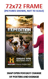 Extra Large 72x72 Inch Snap Frame - 1 5/8