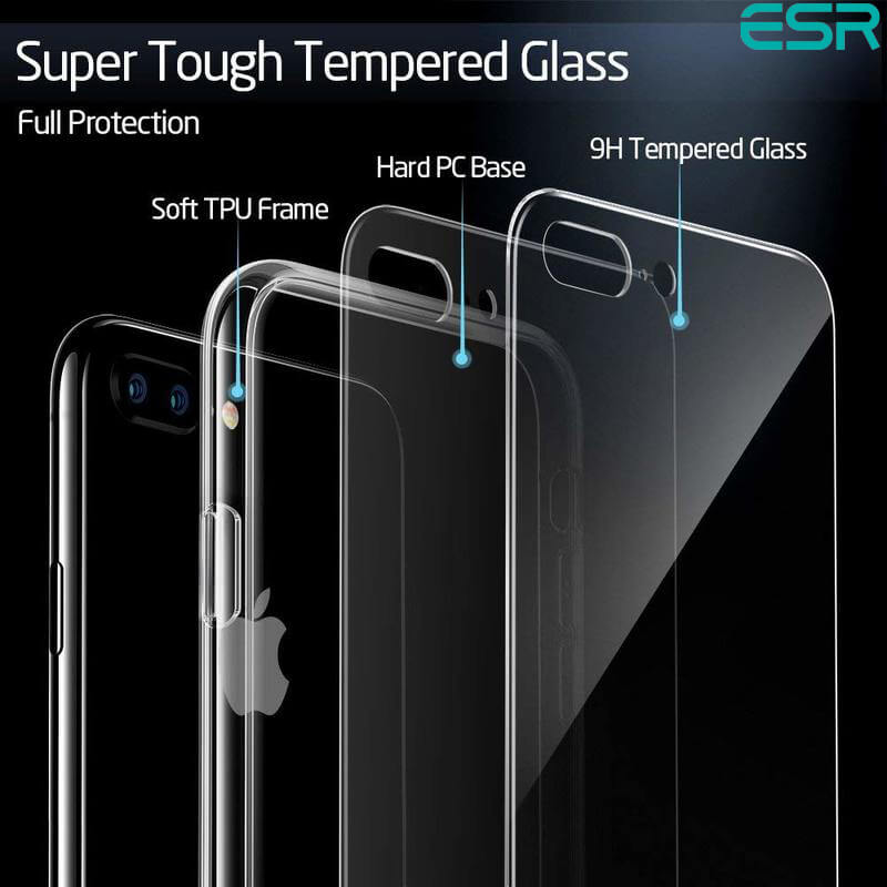 ESR iPhone 7 Plus/iPhone 8 Plus Case - Shockproof Slim Protective Cover with Anti-Scratch Technology | Perfect for Work, Travel & Outdoor Activities