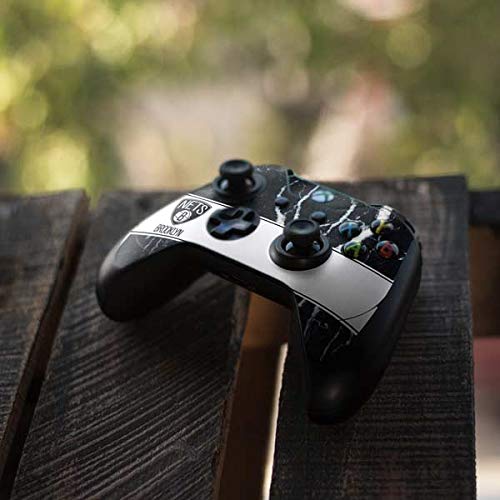 Official NBA Brooklyn Nets Marble Gaming Skin for Xbox One Elite Controller - Custom Decal Sticker for Enhanced Grip & Style - Perfect for Gaming Tournaments & Home Entertainment