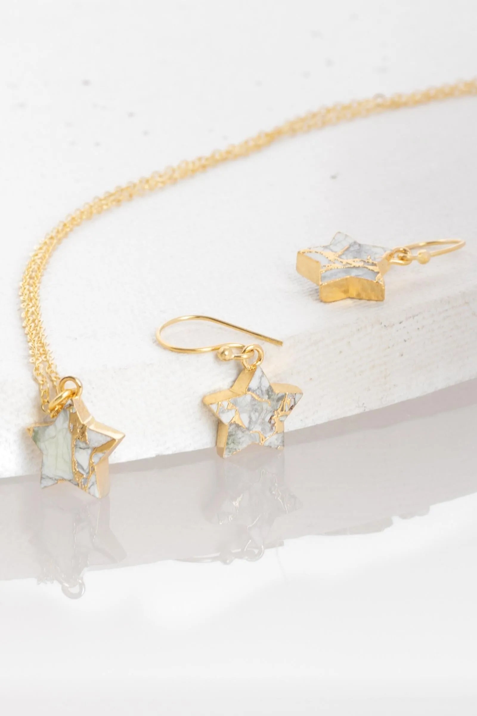 Mojave Star Mini Earring and Necklace Set - Sterling Silver Boho Jewelry for Women - Perfect for Everyday Wear, Date Nights & Special Occasions