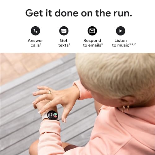 Pixel Watch - Android Smartwatch with Fitbit & Heart Rate Tracking for Fitness & Sleep | 41mm (Renewed)