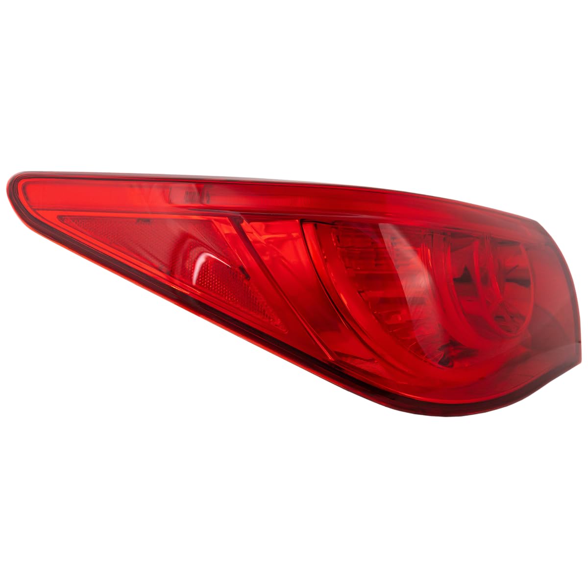 Compatible with Q50 2014-2017 Left Hand Tail Lamp Assembly - Outer LED Replacement Part for Infiniti Q50 - Perfect for Night Driving & Enhanced Safety