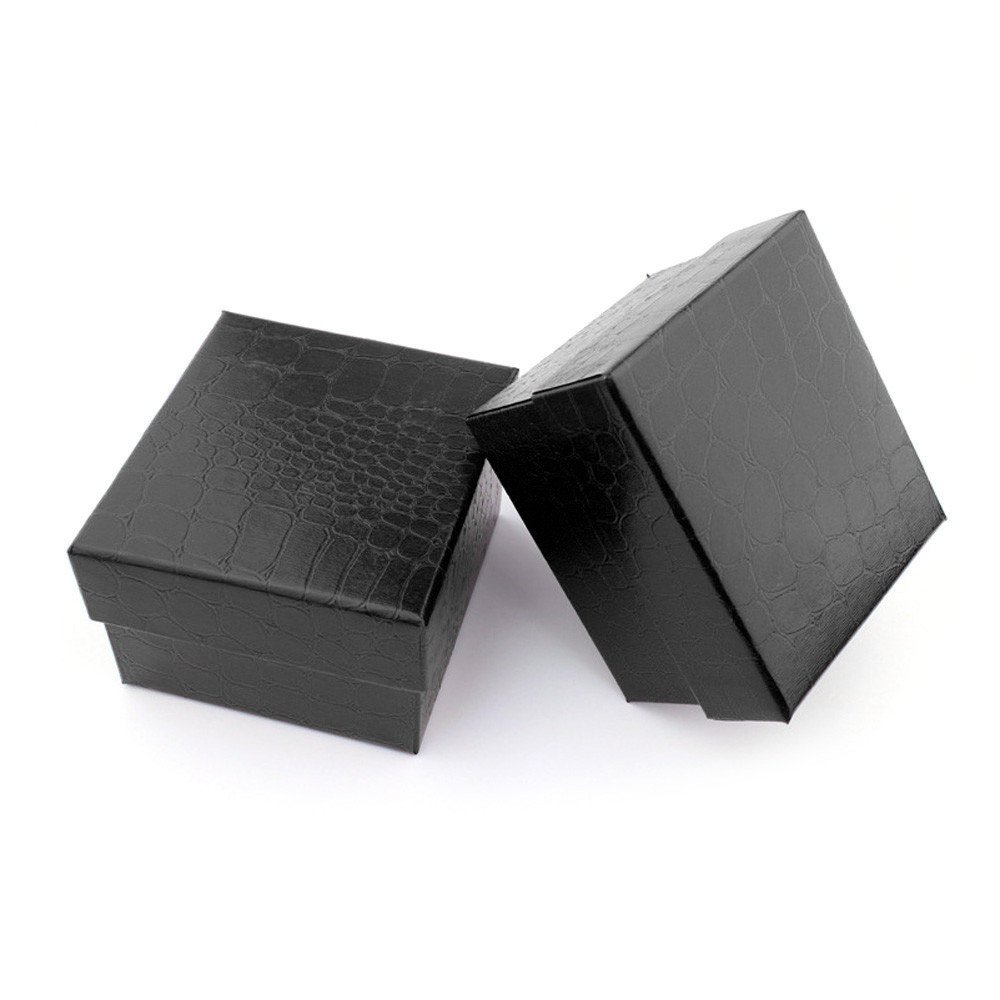 Elegant White Jewelry Box with Drawers - Durable Gift Case for Bracelets, Watches, Bangles & Jewelry Storage - Perfect for Travel, Home & Wedding Accessories (Black, One Size)