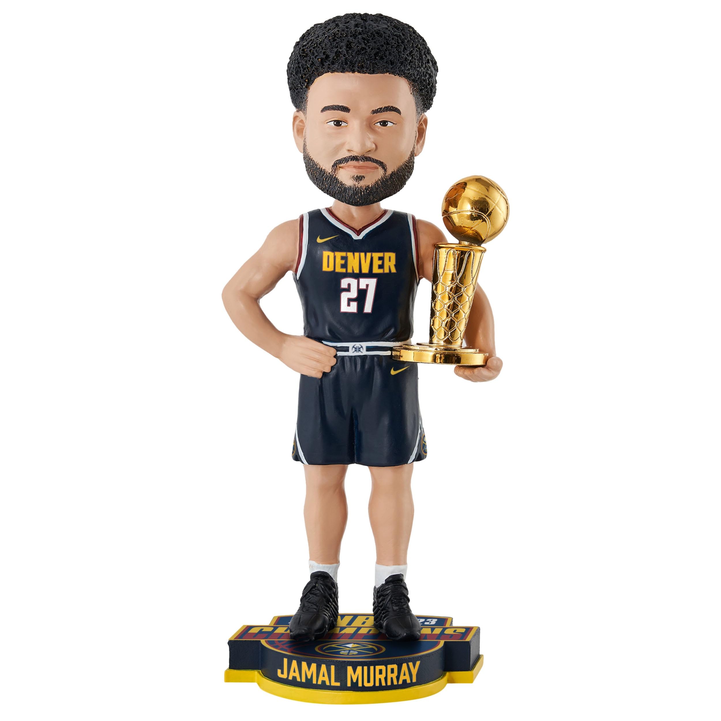 Denver Nuggets Jamal Murray 2023 NBA Champions Bobblehead - Officially Licensed NBA Basketball Collectible - Perfect for Fans, Sports Memorabilia Collections, and Game Room Decor