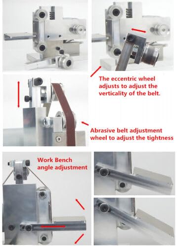 Mini DIY Belt Sander Knife Sharpener - Professional Apex Edge Polishing & Grinding Machine for Knives, Tools & Metalwork - Perfect for Home Workshops & DIY Projects