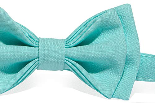 Charcoal Grey Suspenders, Aqua Bow Tie
