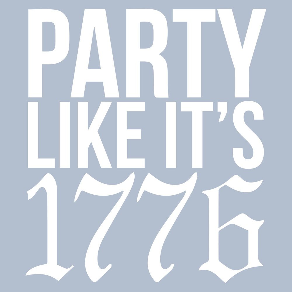 Women's 1776 Patriotic Boyfriend Flowy Tank Top - Stonewash Denim - Perfect for 4th of July Parties & Summer Casual Outfits