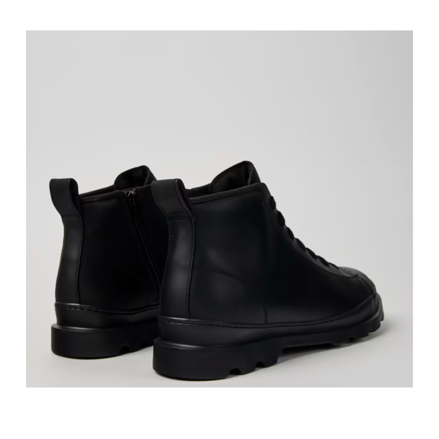 Camper Men's Brutus Black Leather Hiking Boots - Durable & Comfortable for Outdoor Adventures, Camping & Trekking