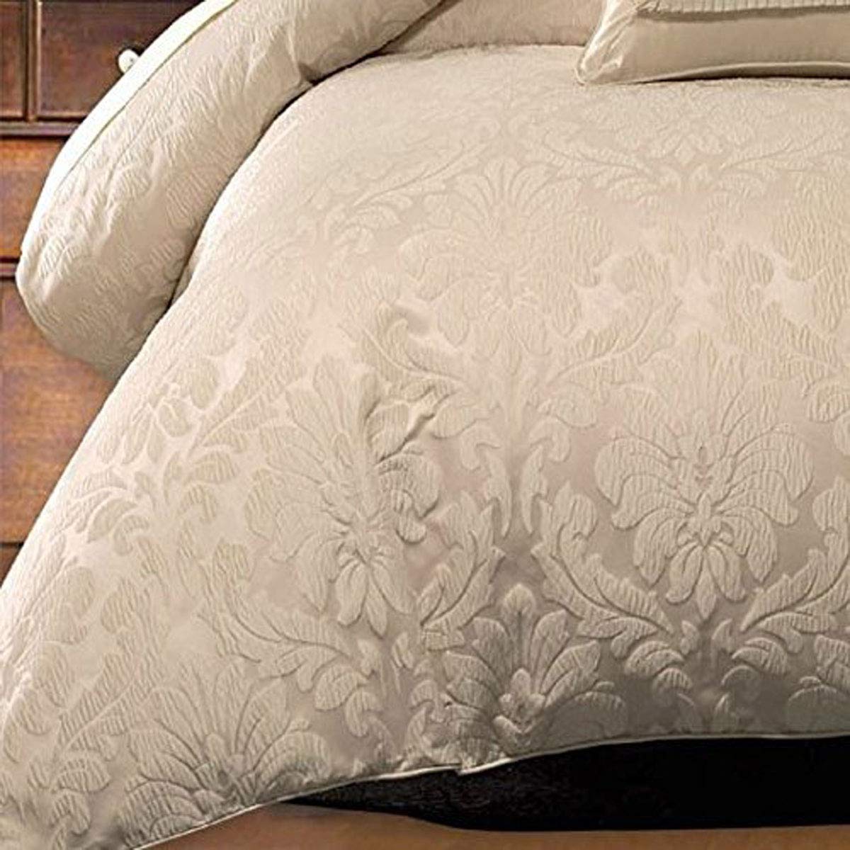 Royal Hotel Bedding 8-Piece Full/Queen Jacquard Comforter Set with Down-Alternative Comforter - Luxury Bedroom Decor for Hotels & Home Use