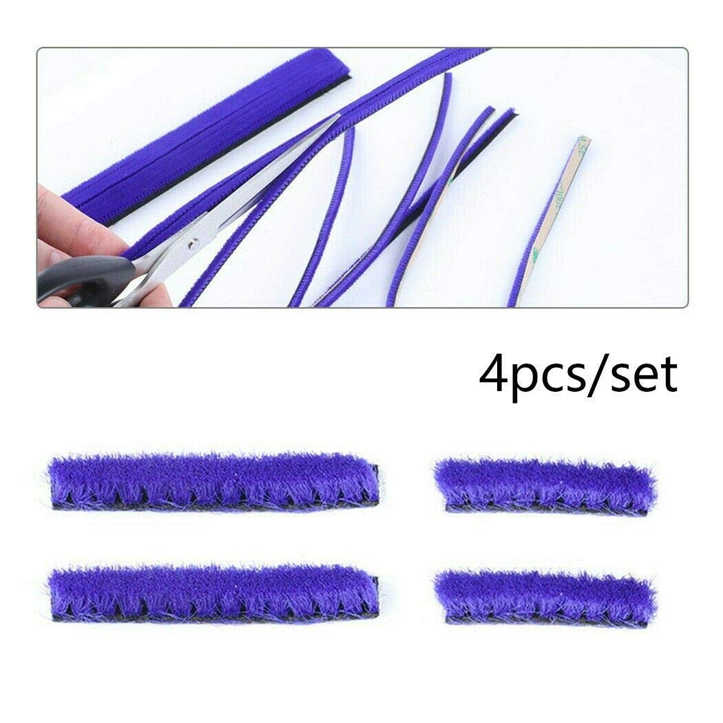 4PCS Replacement Soft Fur Strips for Dyson V8 Vacuum Cleaner Direct Drive Cleaner Head - Compatible with Dyson V8 Animal/Origin/Absolute - Perfect for Pet Hair Removal and Deep Cleaning Carpets