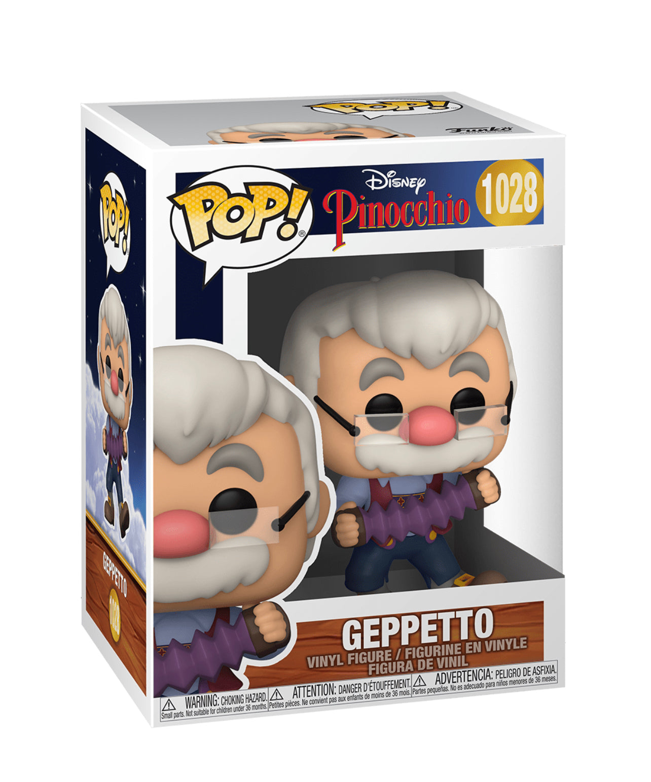 Original Disney Pinocchio Geppetto Collectible Figurine - Perfect for Disney Fans, Home Decor, and Gift Giving
