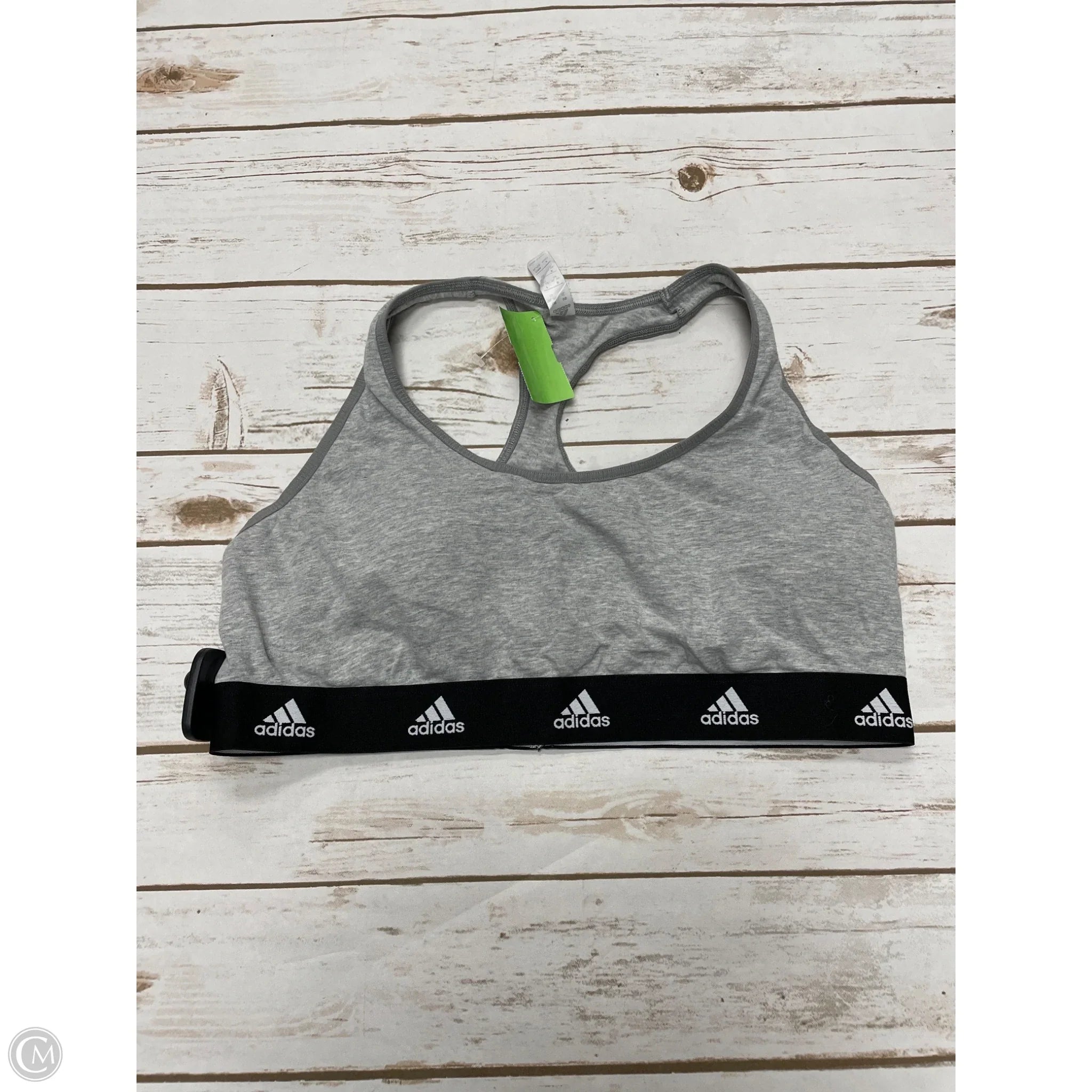 Adidas Grey Athletic Sports Bra for Women - XL Size - High Support Workout, Running, Yoga & Gym Wear