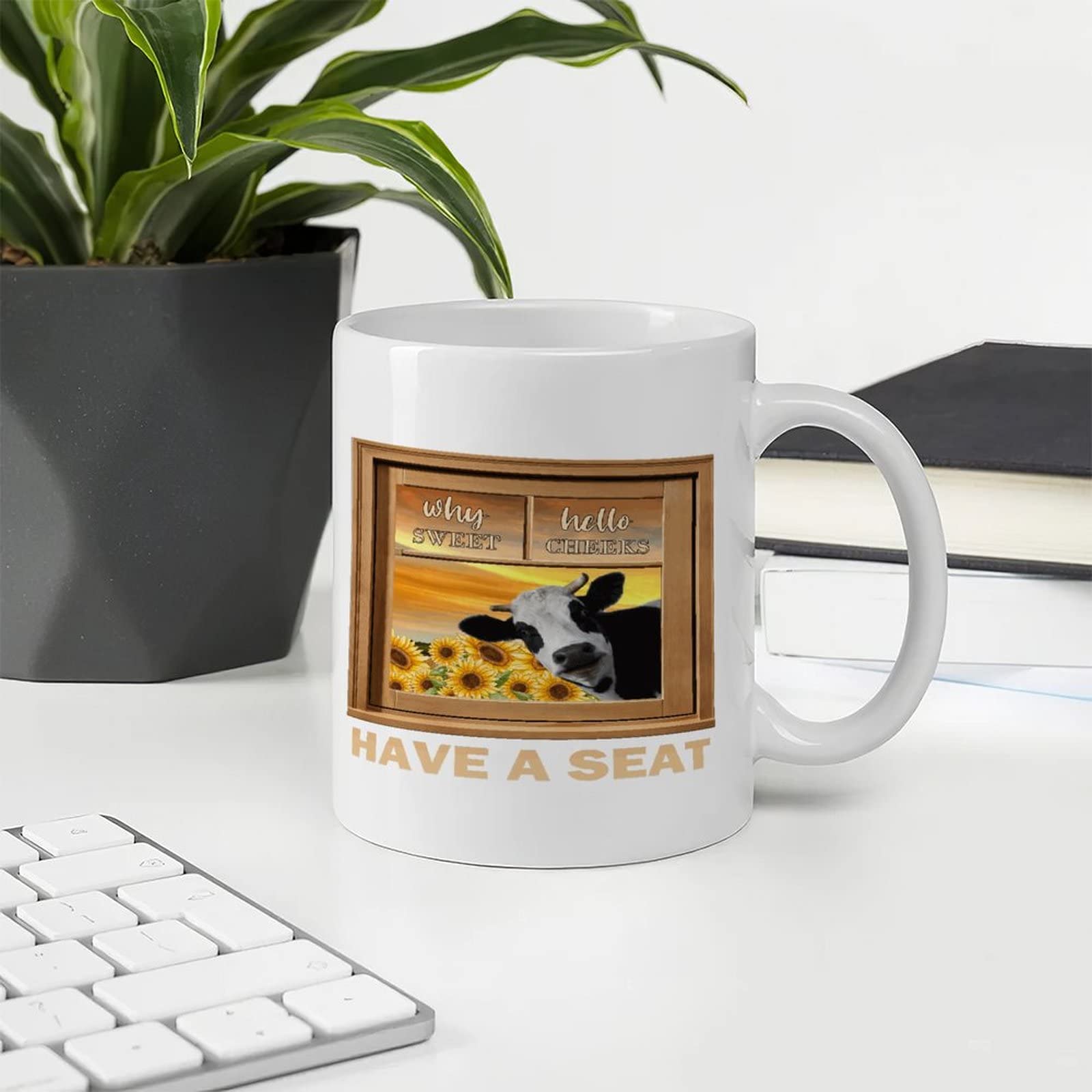 Farmhouse Retro Farm Animals Coffee Mug - 11oz Inspirational Quote White Ceramic Mug - Perfect Gift for Coffee Lovers - Great for Home, Office & Cozy Morning Coffee Moments
