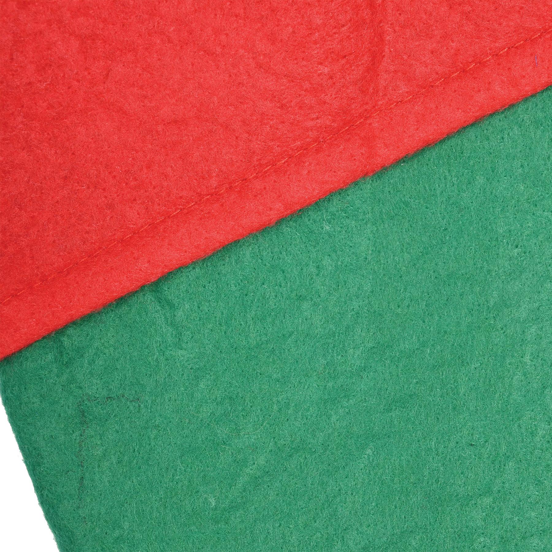 12 Pack Christmas Felt Elf Stockings - Holiday Decorations for Fireplace Mantel, Tree, and Festive Home Decor