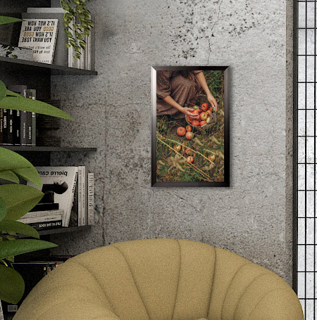 12x20 Poster Frame - Carbon Steel Swing Frame with Clear Glass, Wall Mount Display for Art, Photos & Posters - Perfect for Home, Office & Gallery Decor