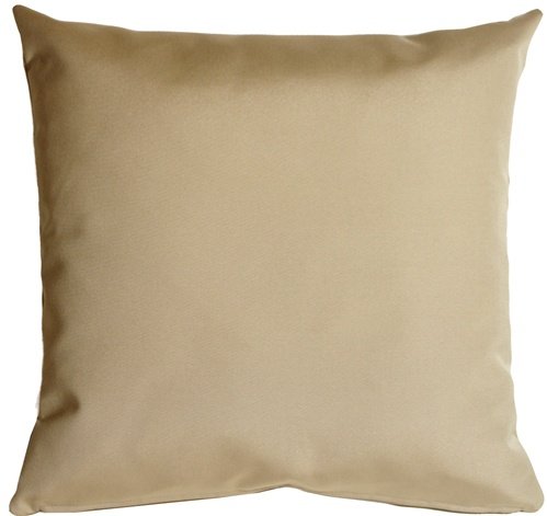 Sunbrella Outdoor Pillow Set of 2 - 20x20 Inch Waterproof Decorative Throw Pillows with Inserts, Antique Beige - Perfect for Patio Furniture, Porch Swing, Poolside Lounging & Garden Decor