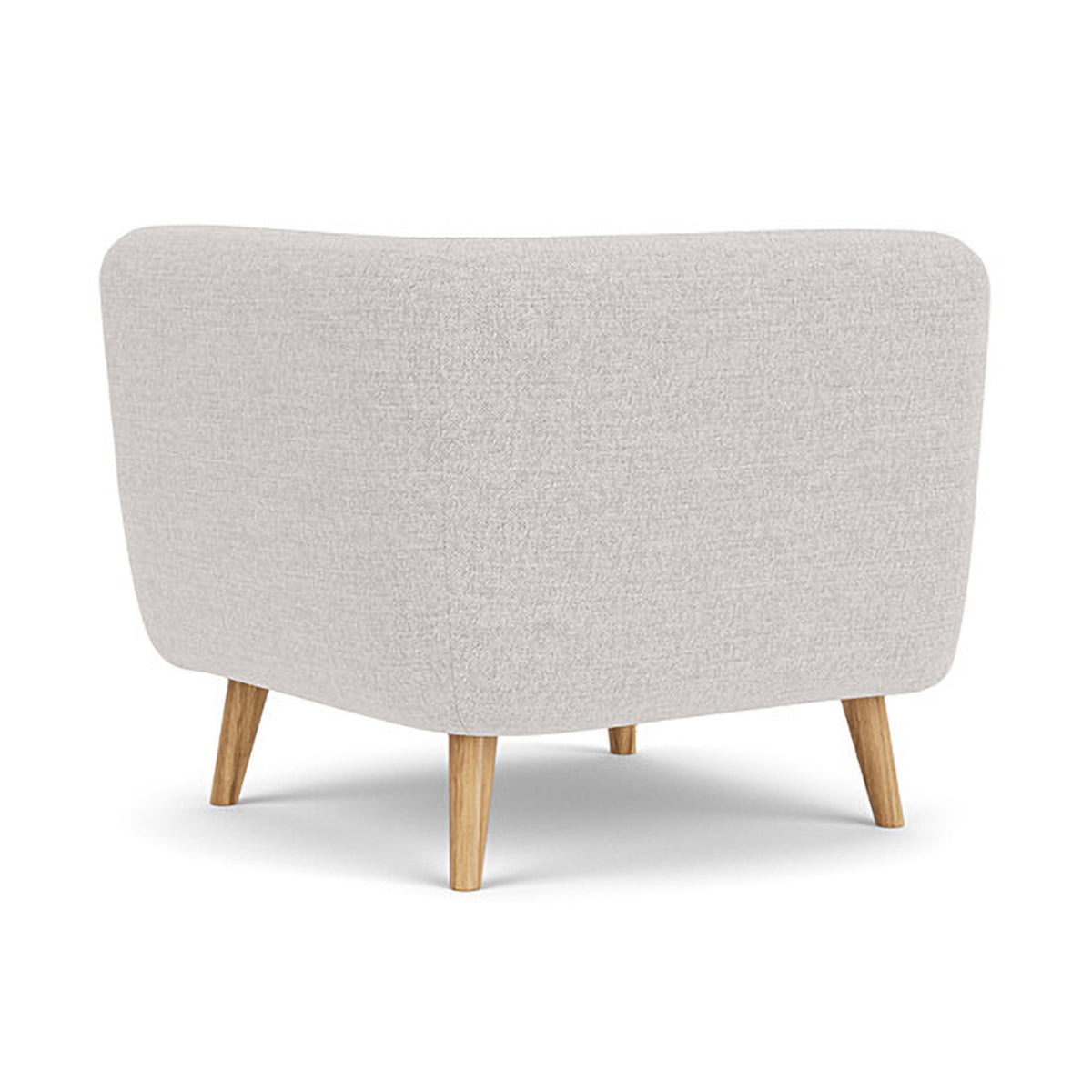 Alfred Fabric Modular Sofa - Left 1 Seater Sectional Couch for Living Room, Lounge & Small Spaces | Modern Comfortable Furniture for Apartments & Home Decor