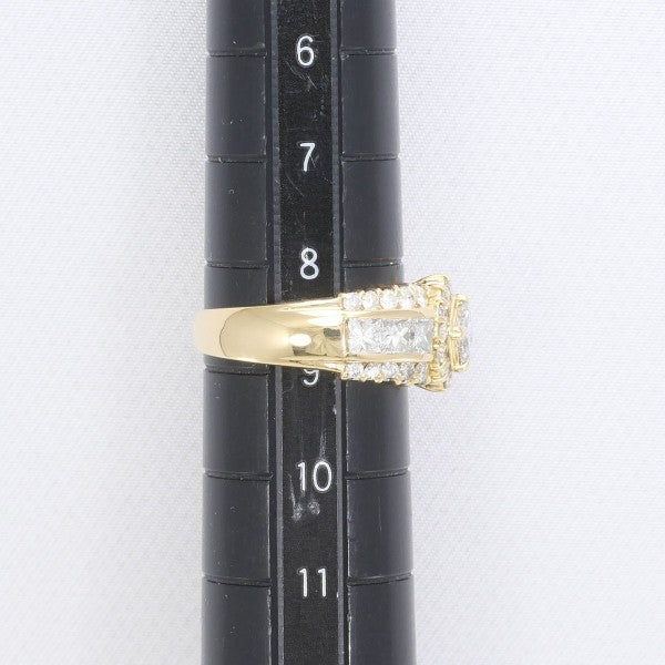 18K Yellow Gold Diamond Ring for Women - Elegant Solitaire Engagement & Wedding Band - Perfect for Proposals, Anniversaries & Special Occasions