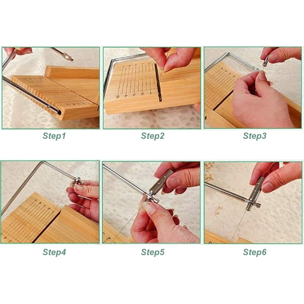 OUKENS 900ml Non-Stick Baking Soap Mold Set - Handmade Soap Cake & Bread Making Mold with Wire - Perfect for DIY Soap Making, Candle Crafting & Home Baking