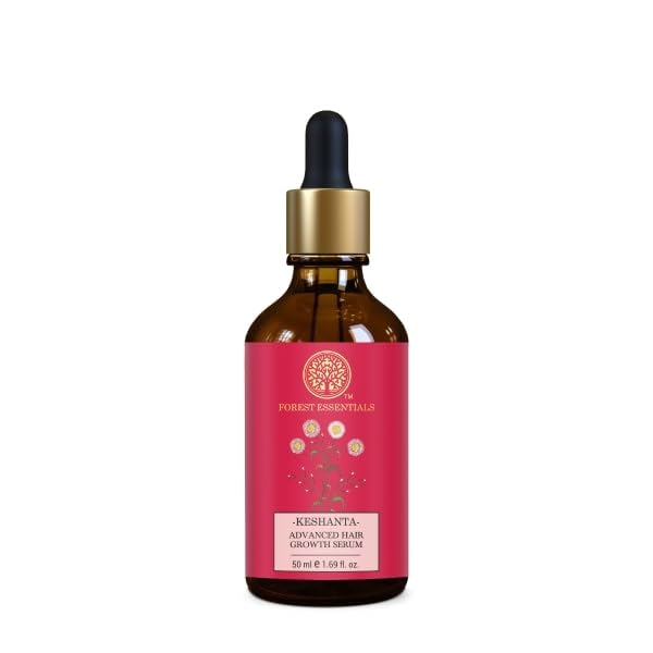 Forest Essentials Keshanta Advanced Hair Growth Serum - Ayurvedic Treatment for Hair Loss Prevention | Natural Hair Regrowth Oil & Scalp Care (50ml) | Promotes Thicker, Healthier Hair for Men & Women | Perfect for Daily Hair Care Routine & Scalp Massage
