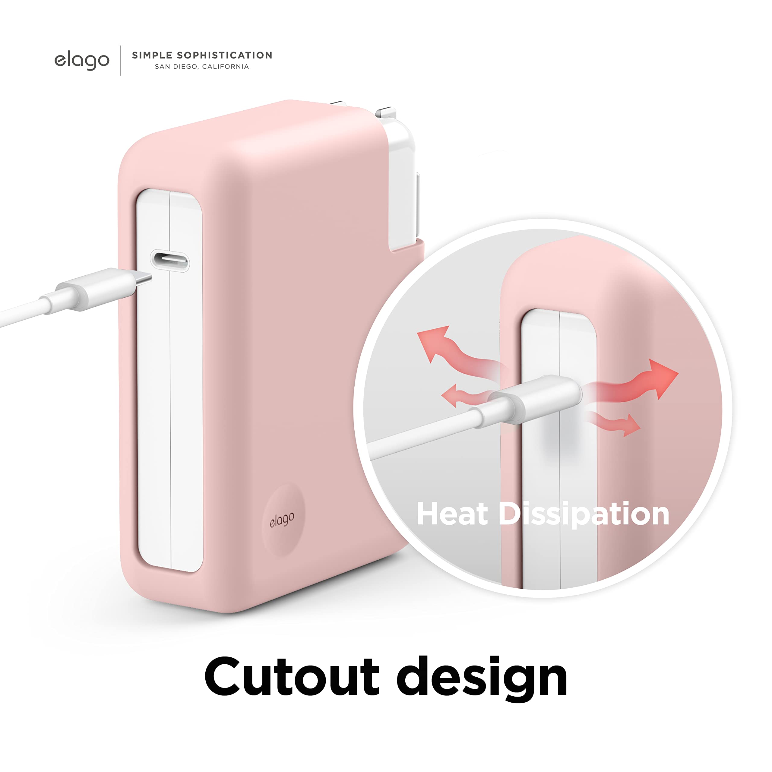 elago MacBook Charger Cover - Compatible with 140W USB-C Power Adapter for MacBook Pro 16