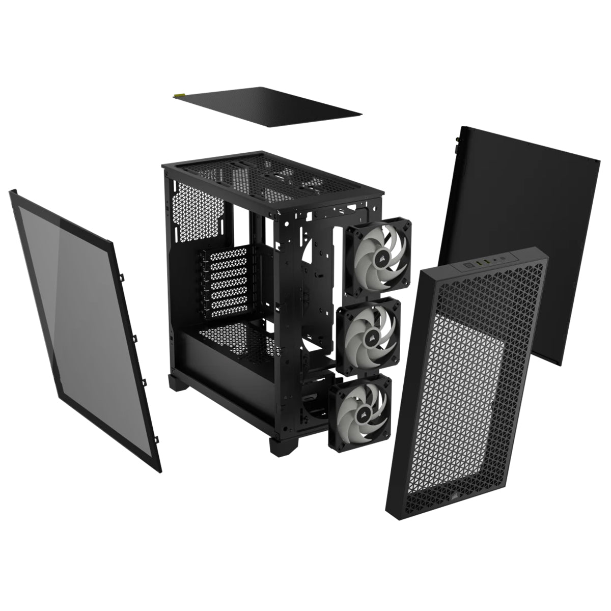 Corsair iCUE 3000D RGB Airflow Tempered Glass Mid Tower PC Case - Black | High Airflow Gaming Case with RGB Lighting for Custom PC Builds & Workstations