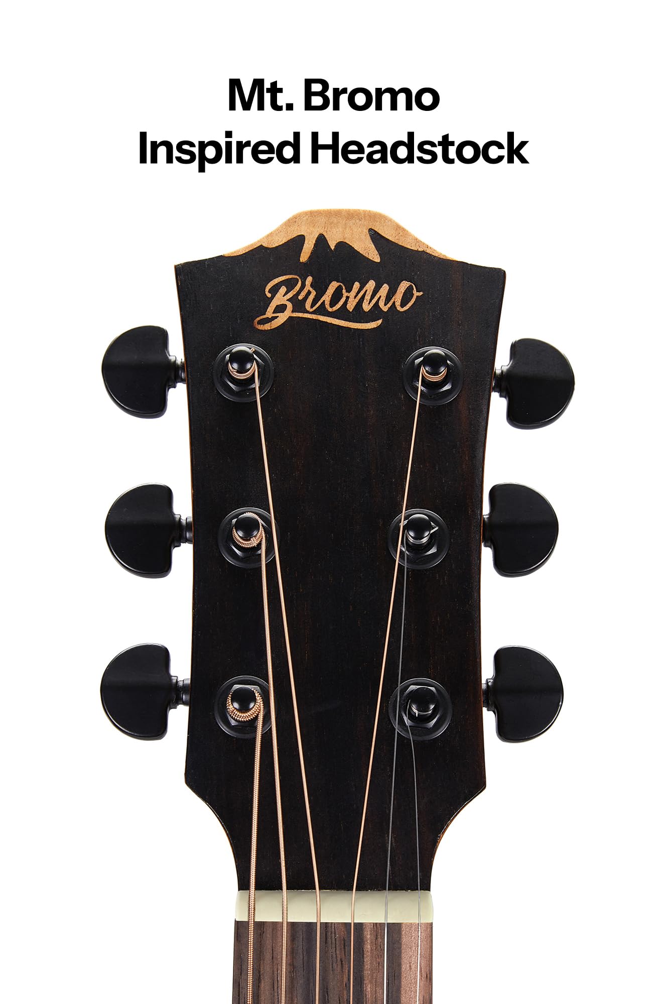 Bromo BAT 1N SG Solid Top Dreadnought Acoustic Guitar - Professional Quality for Beginners & Performers - Perfect for Camping, Concerts & Home Practice