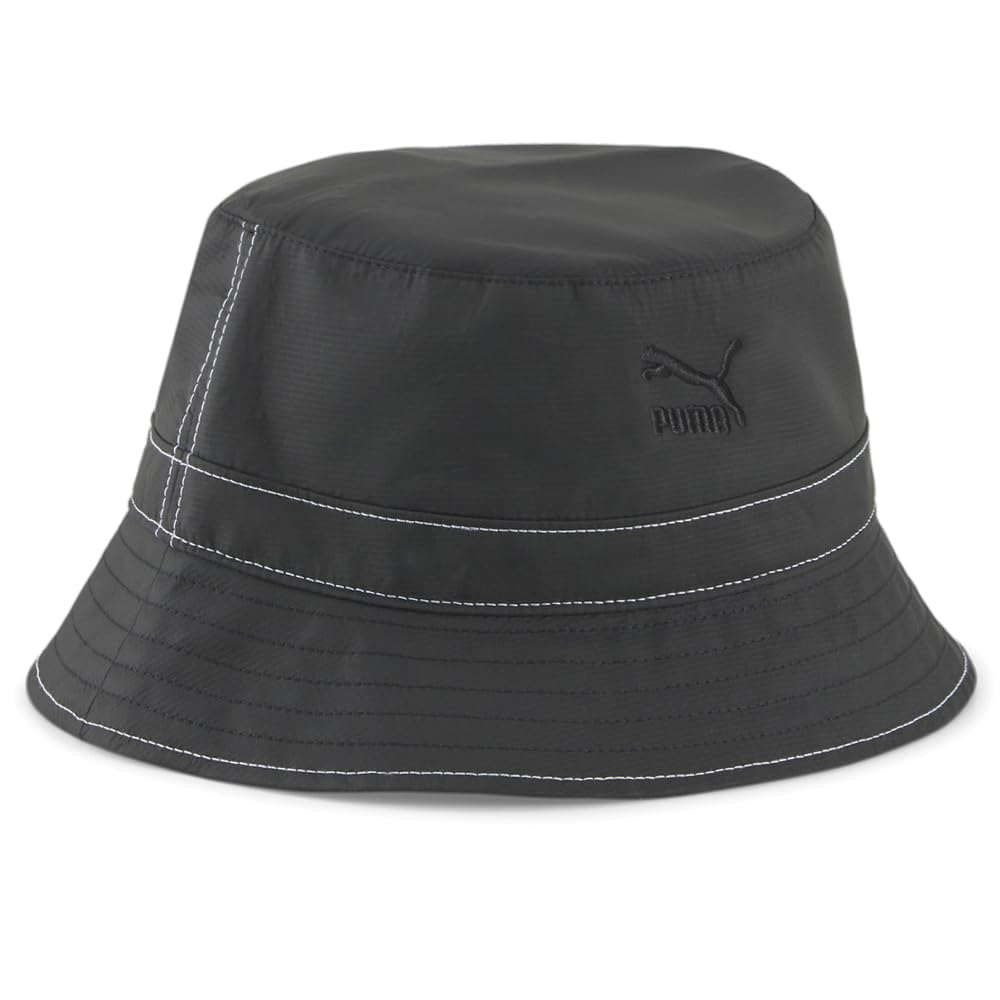 PUMA Men's Prime Classic Bucket Hat - Adjustable Cotton Sun Hat for Outdoor, Beach, Fishing - Black, Size L/XL - Casual Summer Hat for Men