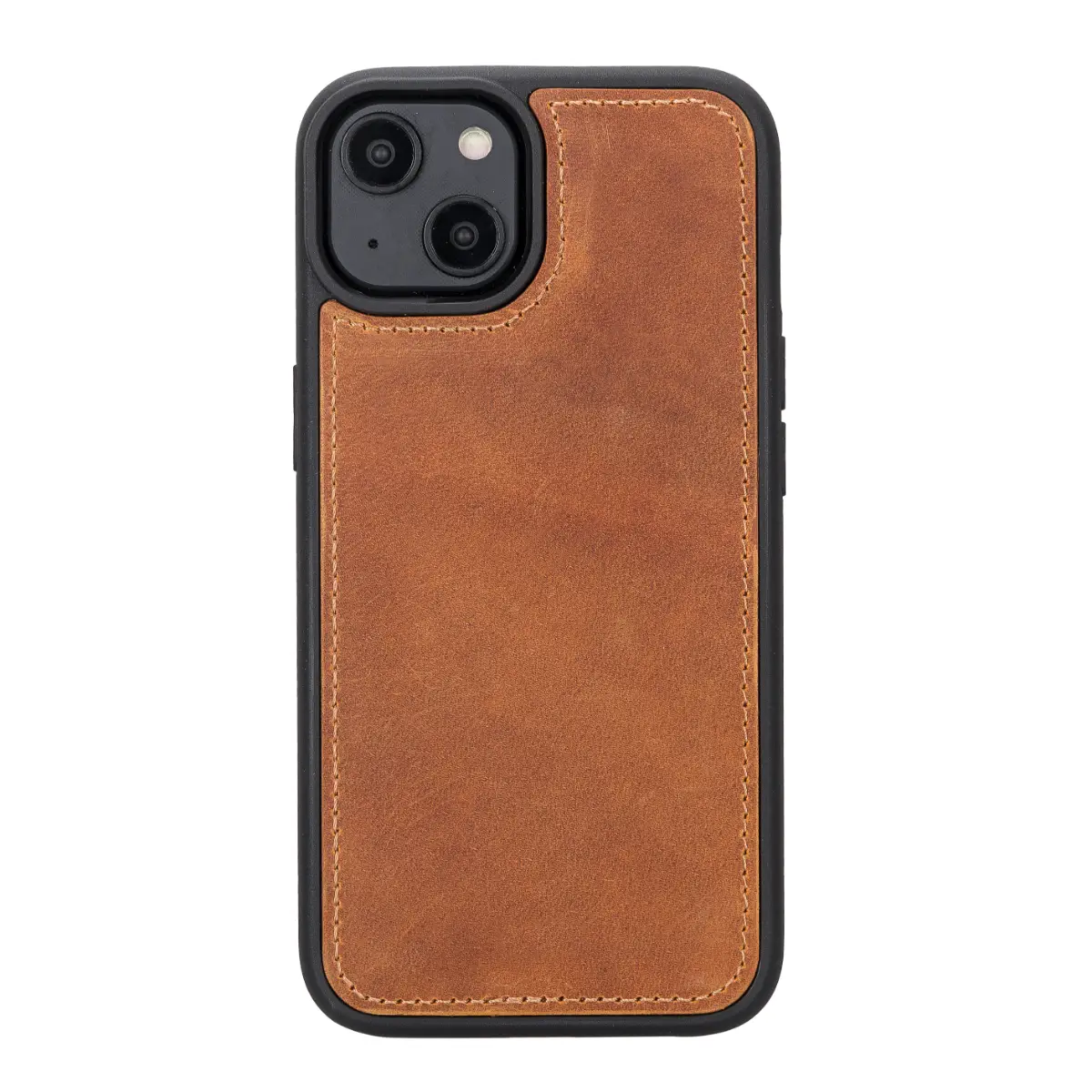 Premium Camel Brown Genuine Leather Wallet Case for iPhone 14 - Slim Protective Cover with Card Slots | Perfect for Everyday Use, Travel & Business (iPhone 14/2022 Model)